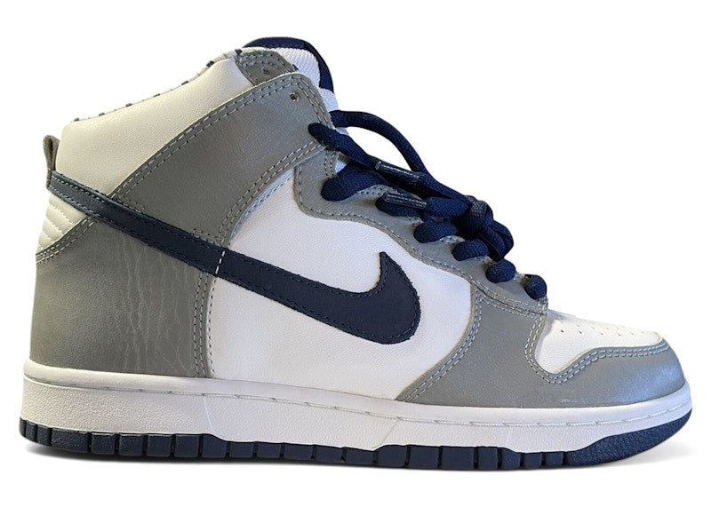 Nike Dunk High White Midnight Navy Medium Grey