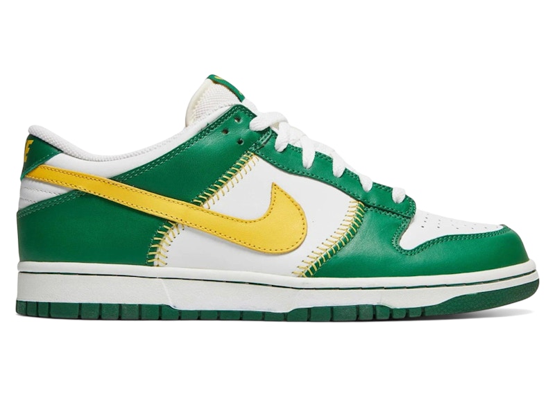 Nike Dunk Low Baseball White Varsity Maize Pine Green