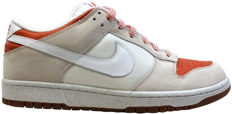 Nike Dunk Low Cl White/White-Hoop Orange