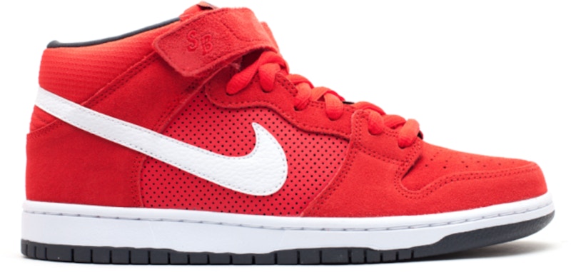 Nike SB Dunk Mid Hyper Red White