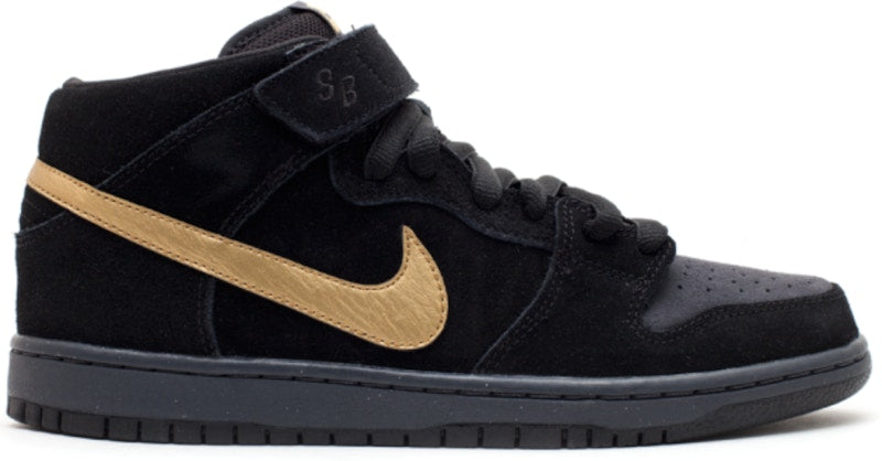 Nike SB Dunk Mid Obsidian Metallic Gold