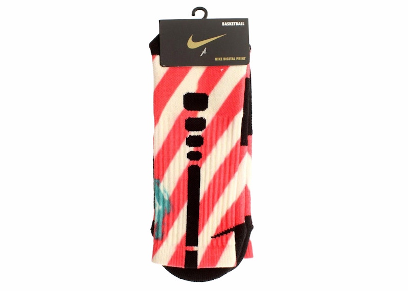 Nike Elite KD Kevin Durant Basketball Socks Egg Nog
