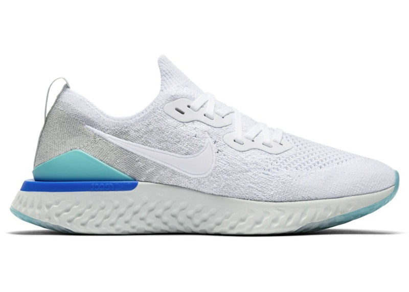 Nike Epic React Flyknit 2 White Light Aqua (Women's)