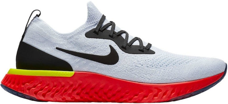 Nike Epic React Flyknit White Bright Crimson