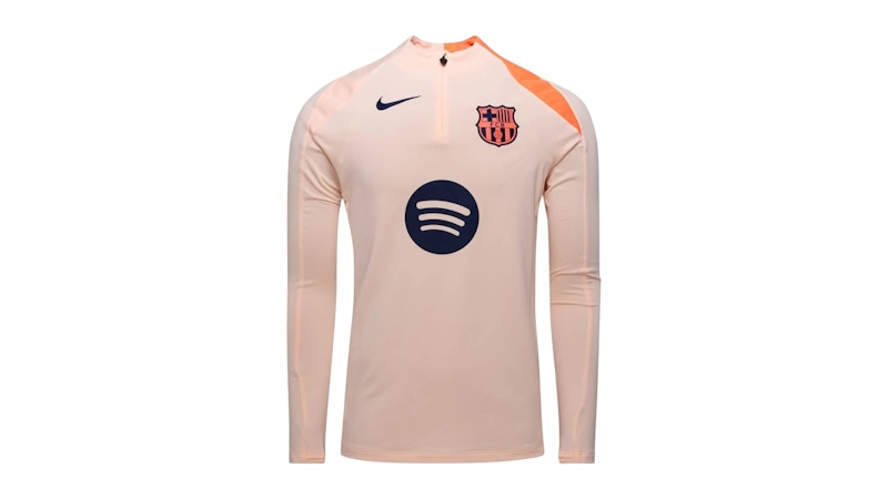 Nike FC Barcelona Strike Third Total 90 Knit Drill Top Crimson Tint/Bright Mango/Midnight Navy