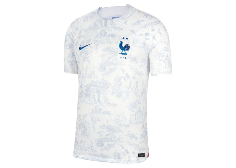 Nike FFF 2022/23 Stadium Away Dri-FIT Soccer Jersey White/Game Royal