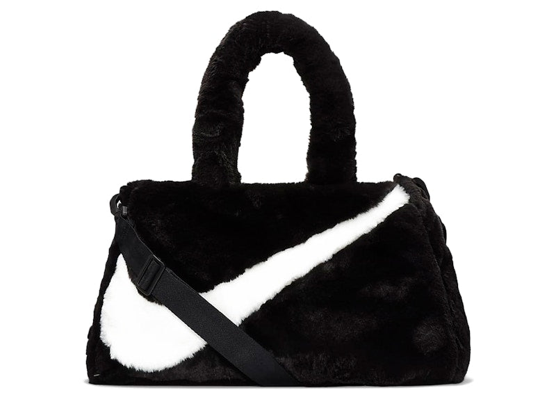 Nike Faux Fur Tote Bag Black
