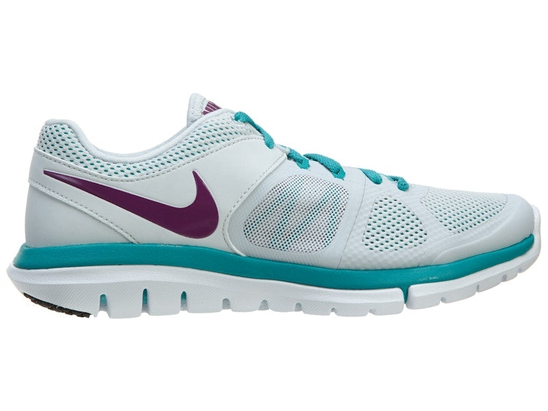 Nike Flex 2014 Rn Msl Pr Pltnm Bright Grp-Trb Green-White (Women's)