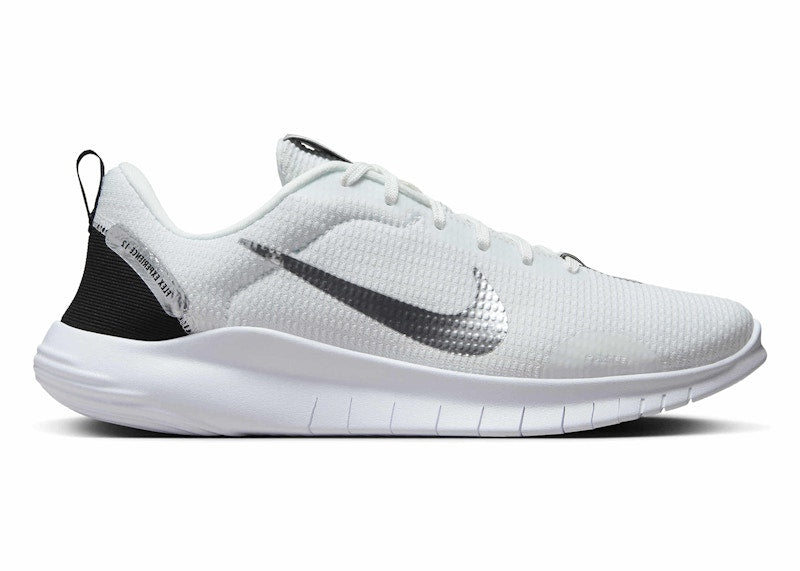 Nike Flex Experience Run 12 Premium Summit White Black White Metallic Silver (Women's)
