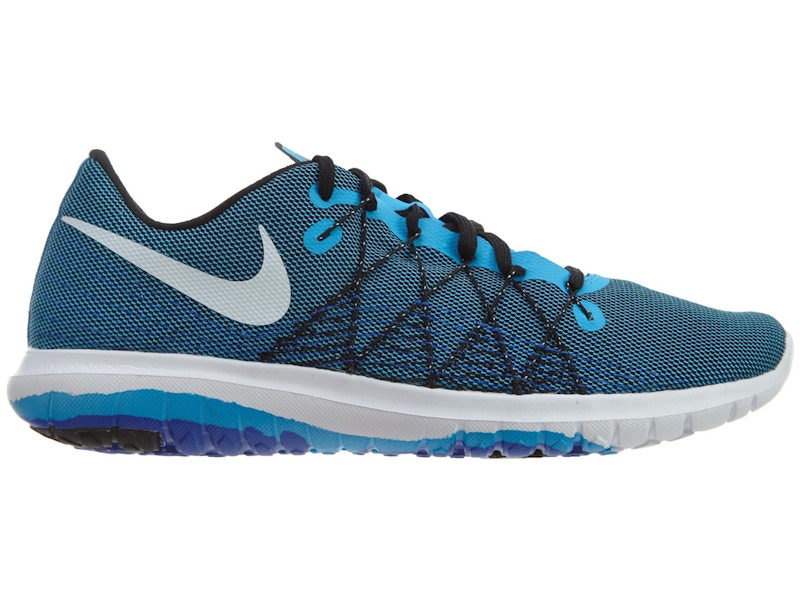 Nike Flex Fury 2 Blue Glow White-Black-Racer Blue