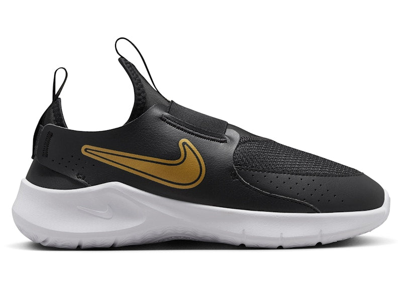 Nike Flex Runner 3 Black White Metallic Gold (GS)