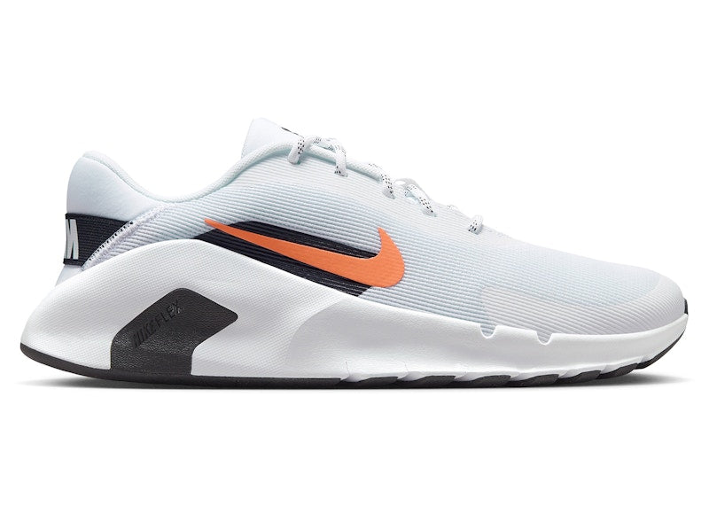 Nike Flex Train White Black Safety Orange