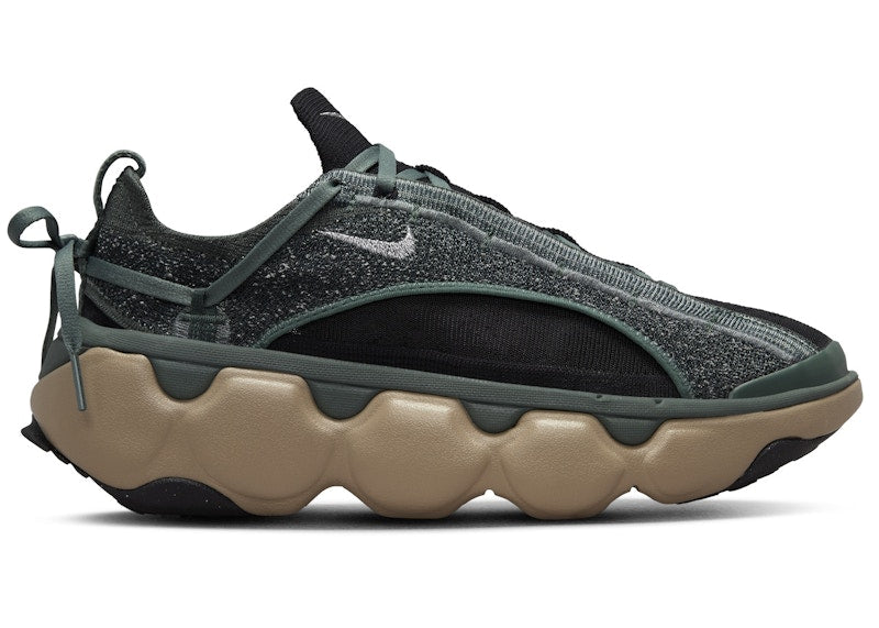 Nike Flyknit Bloom Vintage Green Black Khaki Metallic Silver (Women's)