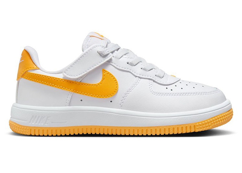 Nike Force 1 Low EasyOn White University Gold (PS)