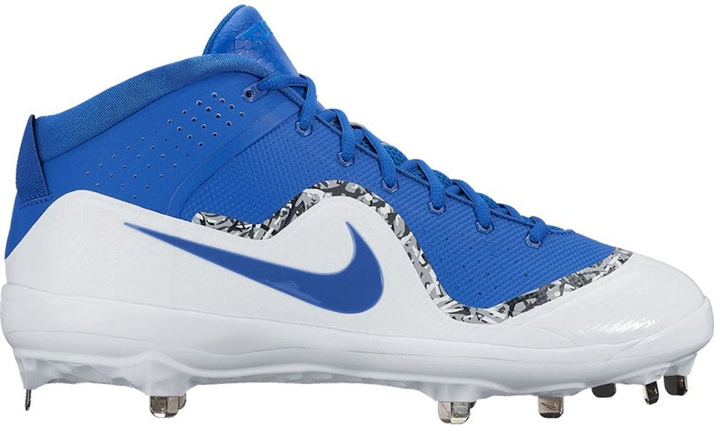 Nike Force Air Trout 4 Pro Metal Cleat Game Royal White