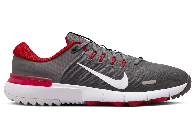 Nike Free Golf Next Nature Iron Grey University Red Smoke Grey White