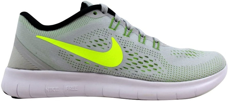 Nike Free RN Pure Platinum/Volt-Black-Wolf Grey (Women's)