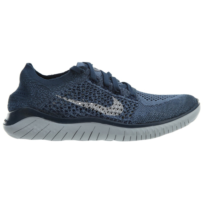 Nike Free Rn Flyknit 2018 Squadron Blue Pure Platinum (Women's)