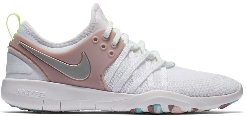 Nike Free TR 7 White Metallic Silver Elemental Rose (Women's)