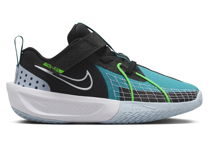 Nike GT Cut 3 Black Aquamarine Light Armory Blue White (PS)