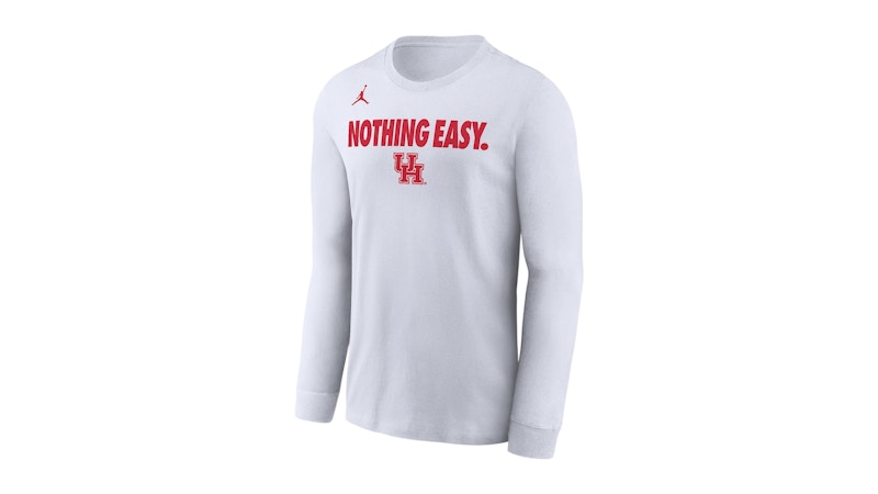Nike Houston Jordan College Long-Sleeve T-Shirt White