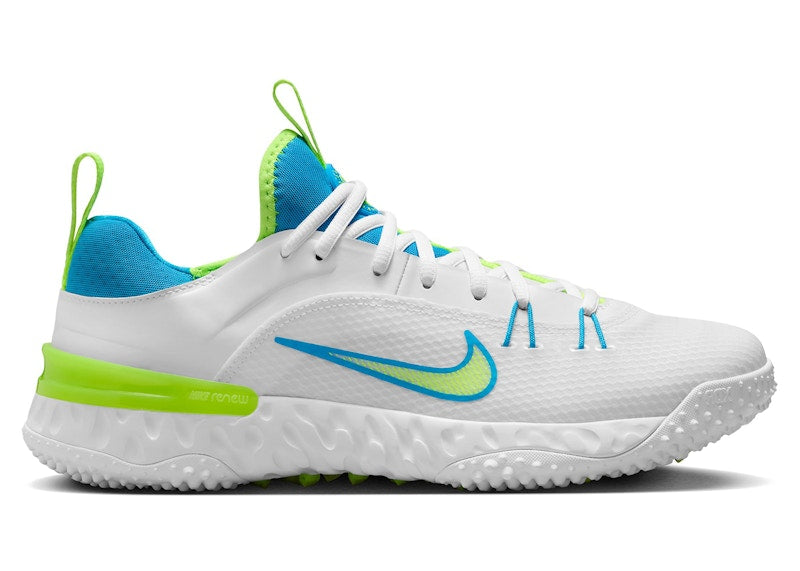 Nike Huarache 9 Elite TF LAX SE White Volt Vivid Blue