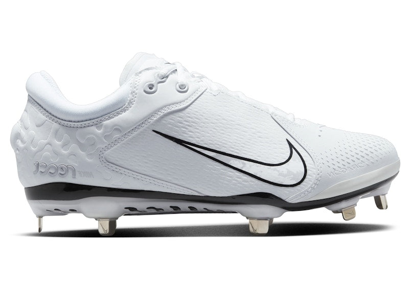 Nike Hyperdiamond 4 Elite White Pure Platinum Black (Women's)