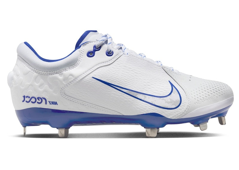 Nike Hyperdiamond 4 Elite White Pure Platinum Hyper Royal (Women's)