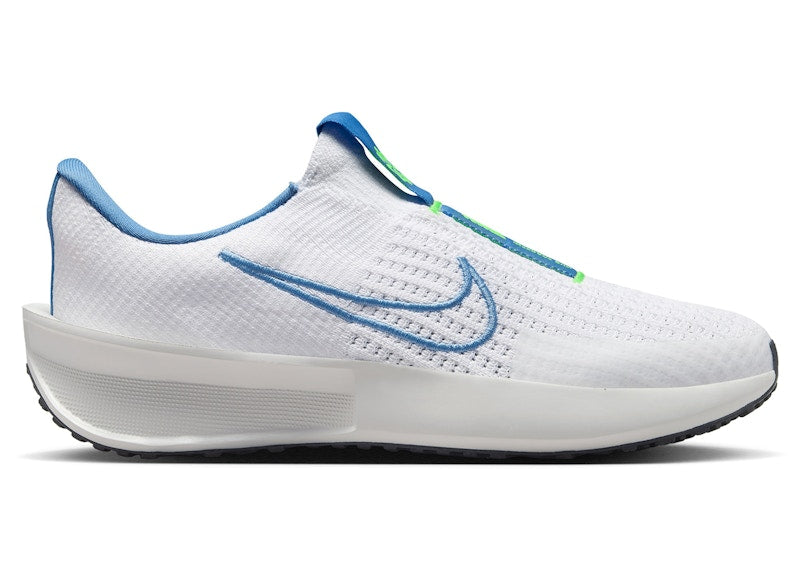 Nike Interact Run EasyOn White Volt Platinum Tint Blue Beyond (Women's)