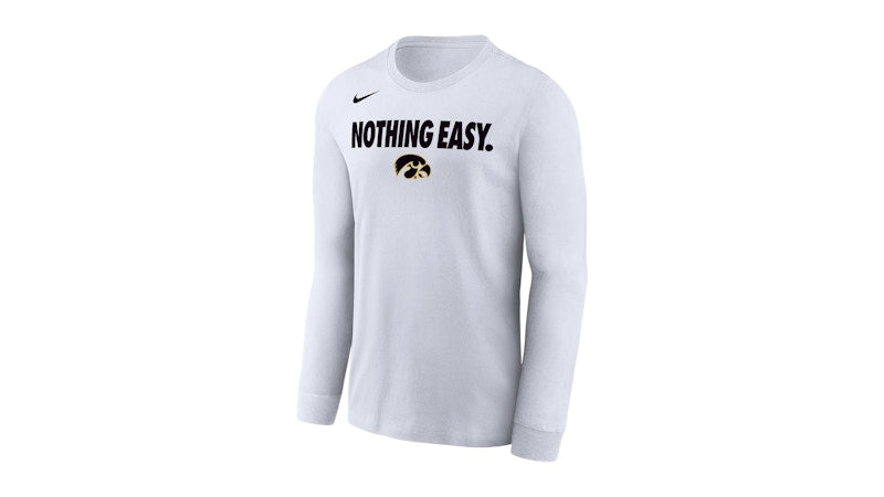 Nike Iowa College Long-Sleeve T-Shirt White