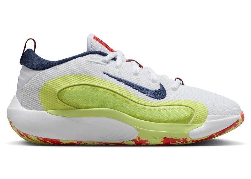 Nike IsoFly White Limelight Light Lemon Twist Midnight Navy (GS)