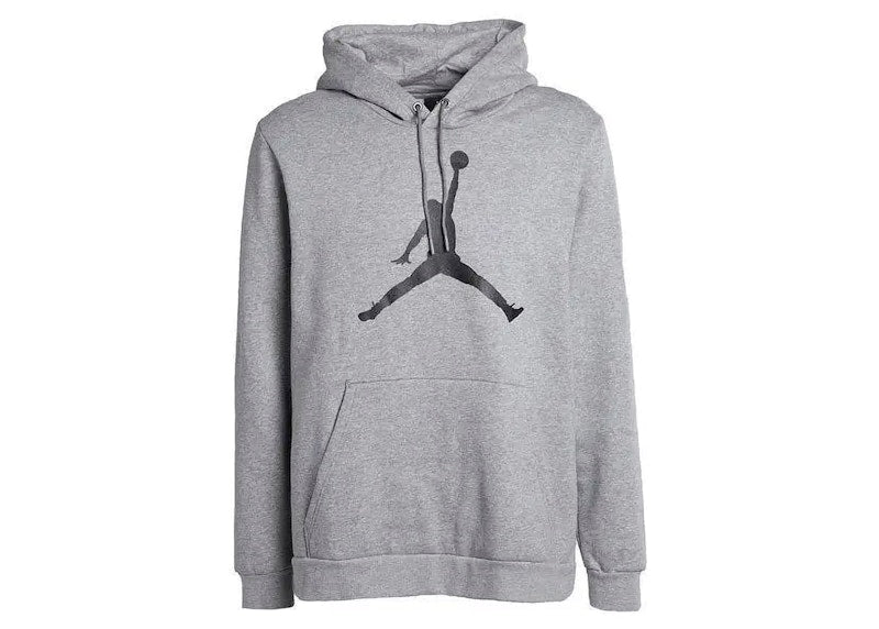 Nike Jordan Air Logo Fleece Hoodie Grey Heather/Black