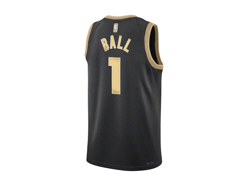 Nike Jordan NBA LaMelo Ball Charlotte Hornets Select Series 2024 Dri Fit Swingman Jersey Black/Gold