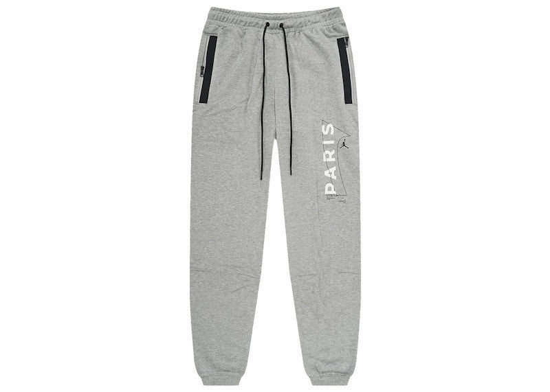 Nike Jordan Paris Saint-Germain Fleece Sweatpants Dark Grey Heather/White