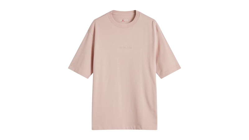 Nike Jordan Wordmark 85 Fleece Tee Pink Oxford