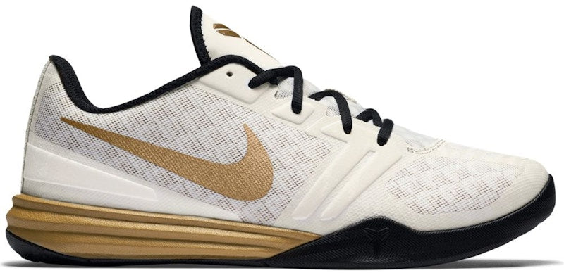 Nike KB Mentality White Metallic Gold Black