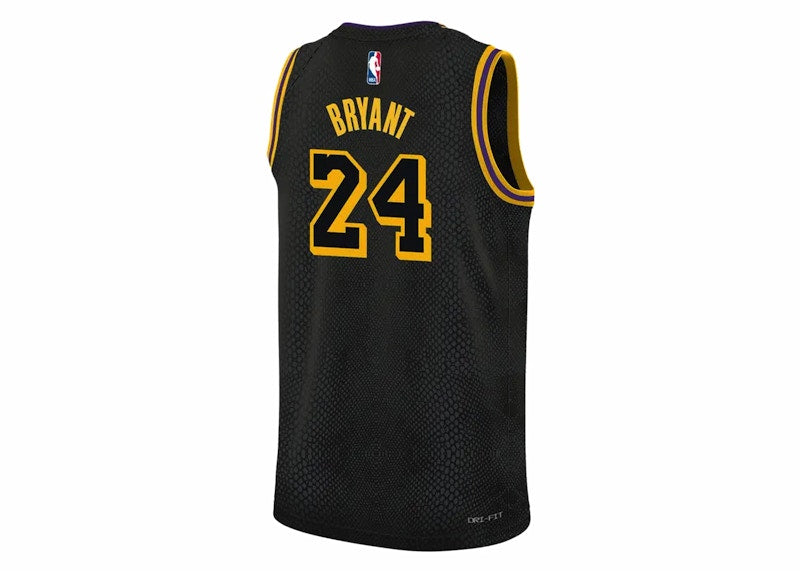 Nike Kobe Mamba Mentality Big Kids Los Angeles Lakers City Edition Swingman Jersey (Asia Sizing) Black