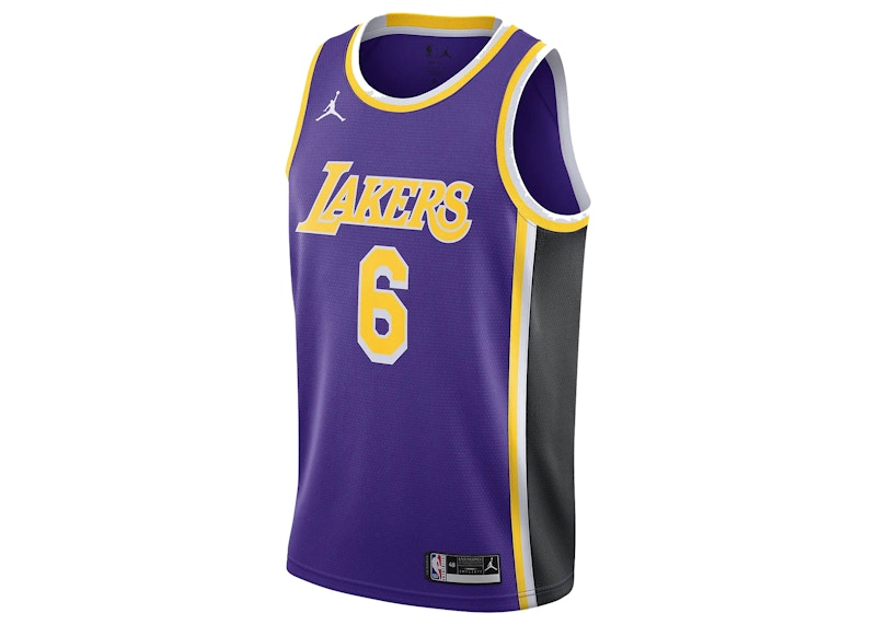 Nike LA Lakers Lebron James Jersey Purple