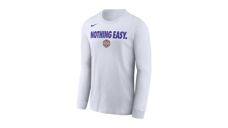 Nike LSU College Long-Sleeve T-Shirt White