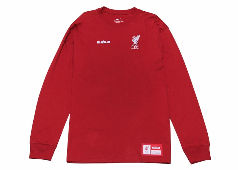 Nike LeBron x Liverpool F.C. Long-Sleeve Max90 T-shirt Tough Red