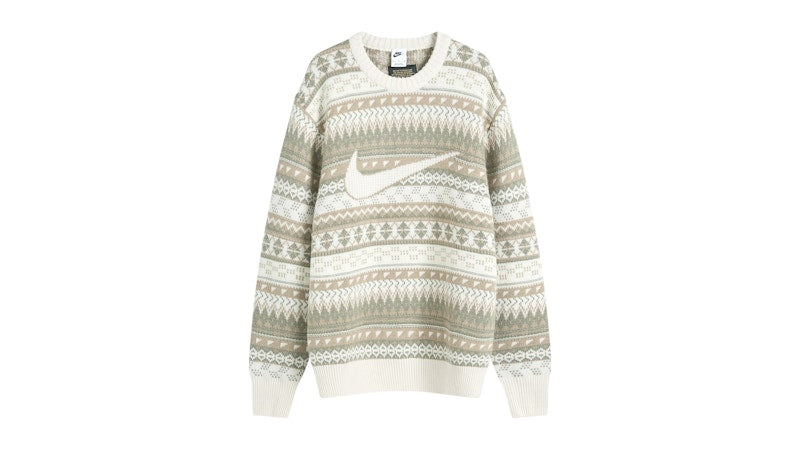 Nike Life Fair Isle Sweater Brown/Sail/Khaki