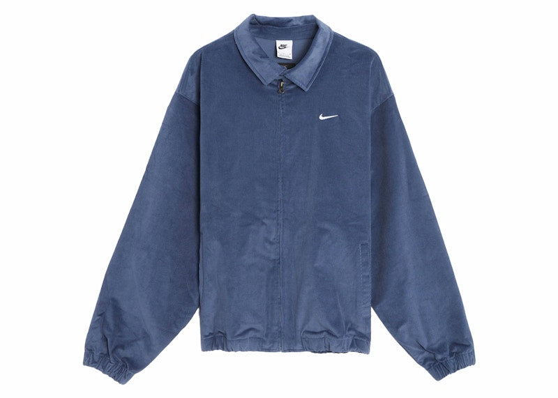 Nike Life Harrington Cord Jacket Midnight Navy/White