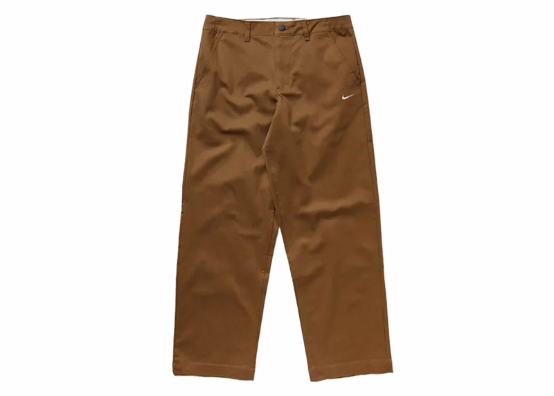 Nike Life Unlined Cotton Chino Pants Brown