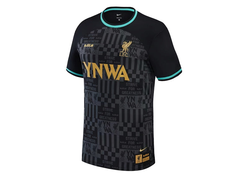 Nike Liverpool x LeBron James 2023/24 Stadium Replica Jersey Black