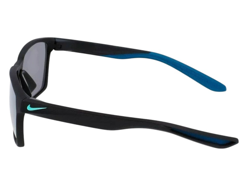 Nike Maverick Rectangular Sunglasses Matte Black Grey Silver Flash (MAVERICK-S-DJ0790-010-55)