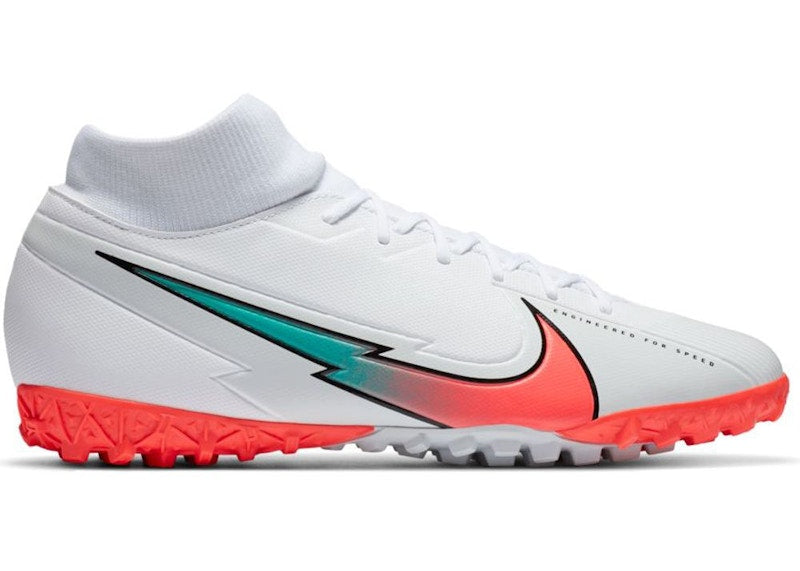 Nike Mercurial Superfly 7 Academy TF White Crimson Jade