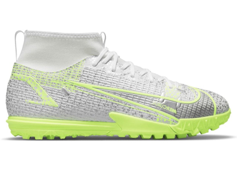 Nike Mercurial Superfly 8 Academy TF Metallic Silver Volt (GS)