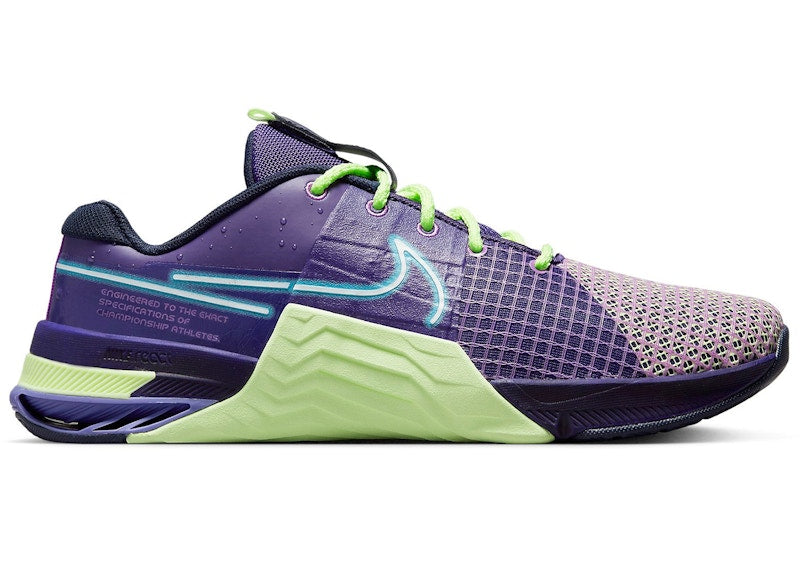 Nike Metcon 8 AMP Deep Purple Barely Volt