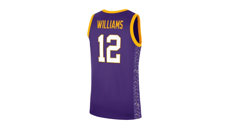 Nike Mikaylah Williams LSU Tigers Replica College Basketball Jersey Purple