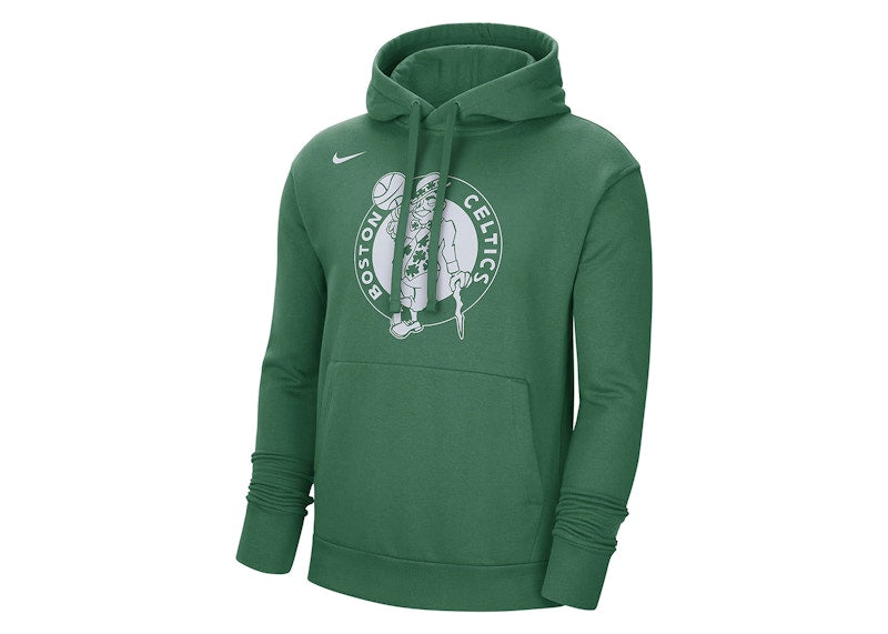 Nike NBA Boston Celtics Essential Fleece Pullover Loose Fit Hoodie Green/White